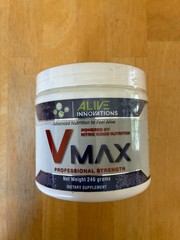 Alive Innovations Vmax Nitric Oxide Booster Powder Supplement Circulation Muscle