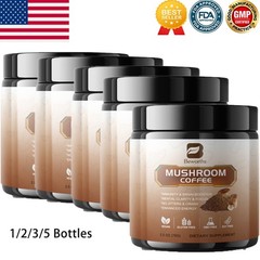 1-5x 10 Mushroom Coffee Instant Blend – Lion’s Mane, Cordyceps & Reishi 70g