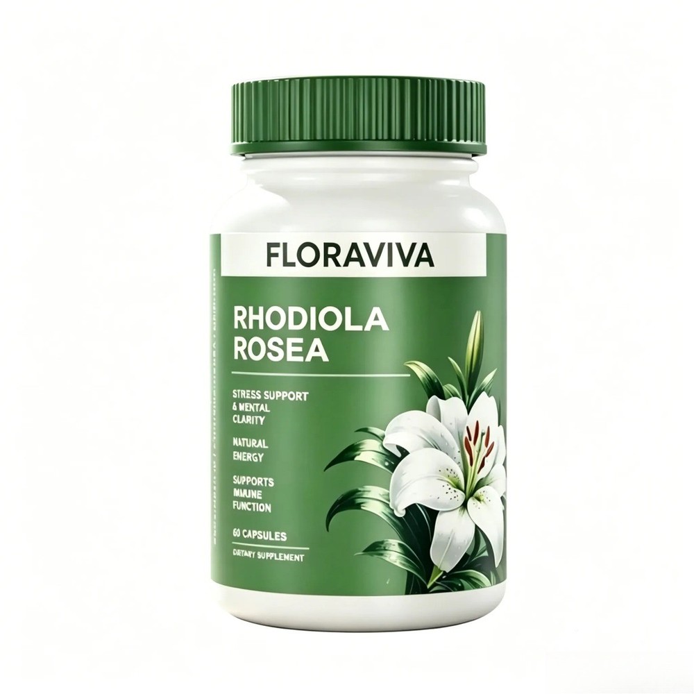 Rhodiola Rosea by Floraviva – Adaptogen for Stress, Energy & Mood Support