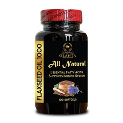Flaxseed Oil 1000mg Cold-Pressed Omega 3 6 9 Formula with Alpha Linolenic Acid 1