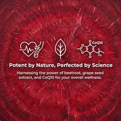 Lumivyx Beet Chews – Beetroot with Grape Seed Extract & Coq10, Nitric Oxide Supp