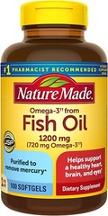 BULK 50 X Nature Made Fish Oil 1200 Mg 100 Ct each exp 04/2024+