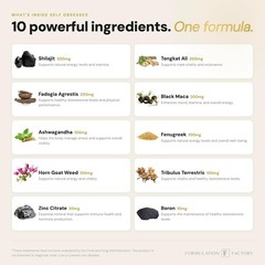Formulation Factory Self Obsessed Masculine Vitality & Testosterone Support…