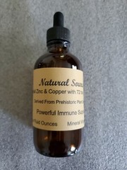 Natural Source Colloidal Zinc & Copper with 72 trace minerals – Four oz dropper