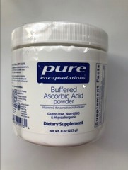 PURE ENCAPSULATIONS Buffered Ascorbic Acid Powder 8oz (227g)/ Exp 06/2024