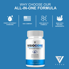 (3 Pack) VisioCore Advanced Formula, Visio Core Eye Care Support (180 Capsules)