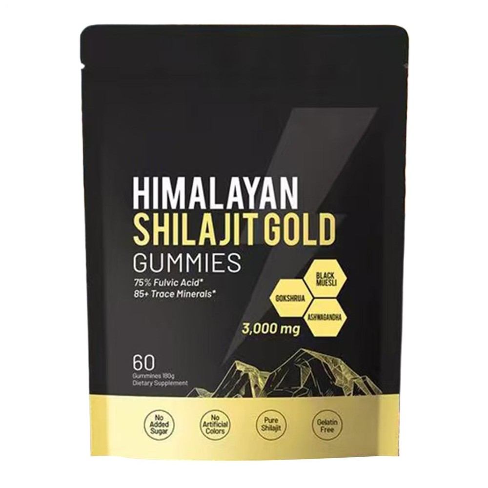 Shilajit 60 Gummies, Himalayan Micronutrient Supplement, Shilajit Premium New