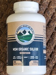 500mg MSM Organic Sulfur by No Boundaries Health Ex 08/2027 180 Ct