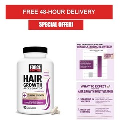 Force Factor Hair Growth Accelerator | Multivitamin for Thicker Hair