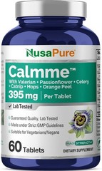 Calmme Mood & Anxiety Support Supplement with Valerian Celery Catnip Orange Peel