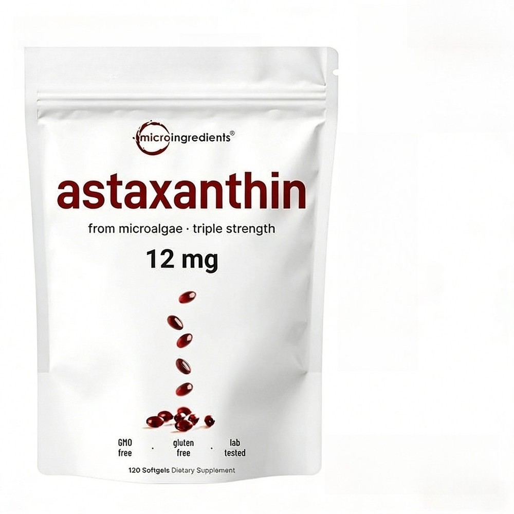 Micro Ingredients Astaxanthin 12mg – Natural Antioxidant for Eye & Joint Health