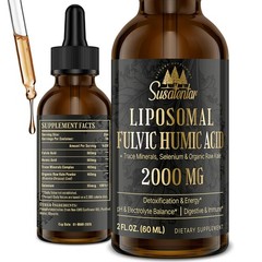 2000 MG Liposomal Fulvic Acid + Humic + Trace 2 Fl Oz (Pack of 1)