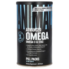 2 X Animal, Advanced Omega-3 & EFAS Pill Packs, 30 Packs