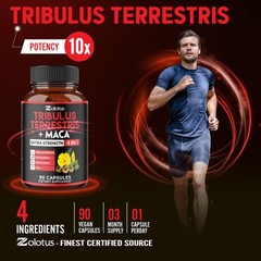Tribulus Terrestris Maca 9600mg Per Capsule 3 Months Supply Highest Potency