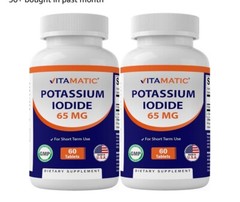 Vitamatic Potassium + Iodide 65 mg ~ 60 ct ~ Thyroid Support ~ 03/2025