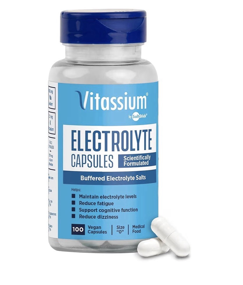 Vitassium SaltStick Electrolyte Capsules 100 Count 09/2028 12 Bottles New Sealed