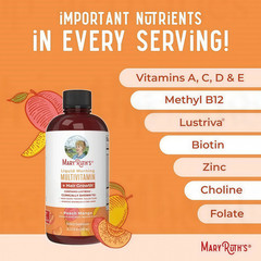 Mary + 15.22 Mango Growth Hair Ruth’s Peach oz | Pack Multivitamin | 3 brand…