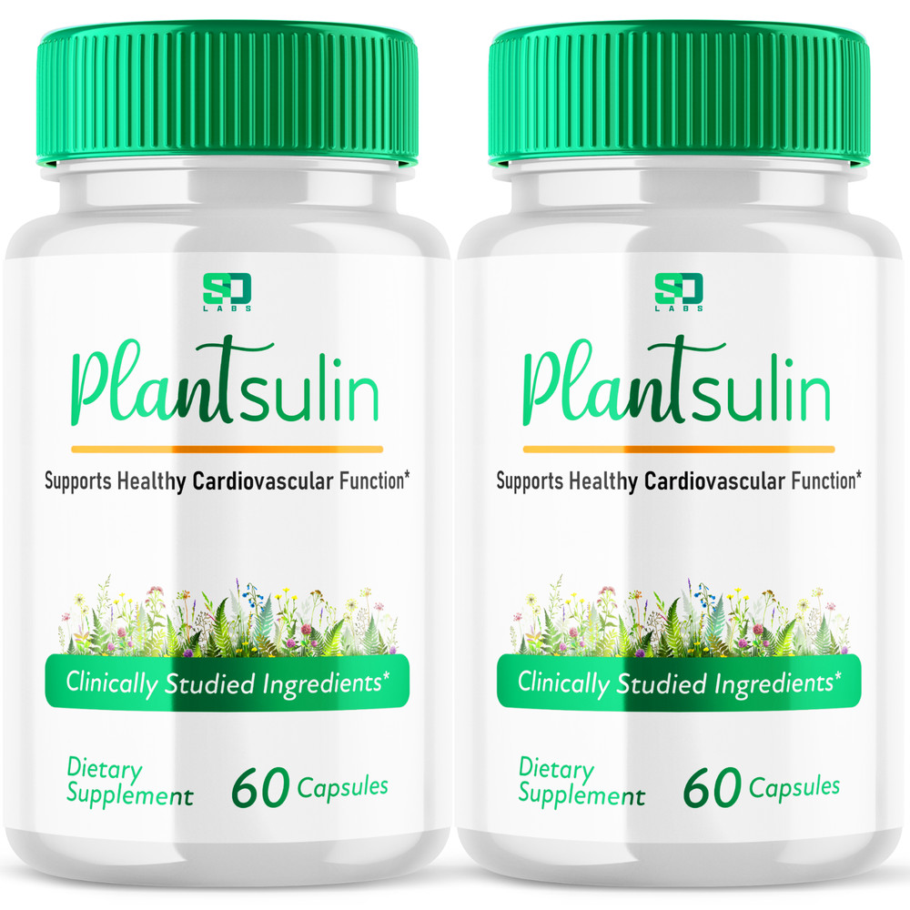 (2 Pack) Plantsulin Supports Healthy Cardiovascular Function Pill (120 Capsules)