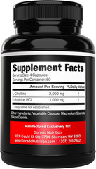L Arginine L Citrulline Supplement 3000Mg (240 Capsules) Nitric Oxide Pills for