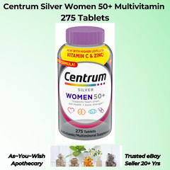 Centrum Silver Women 50 Plus 275 Tablets Exp 09/2026 Immune Support Multivitamin