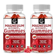 Magnesium Glycinate Gummies 400mg Chelated Potassium Sleep 120ct