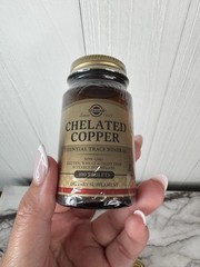 Solgar Chelated Copper 100 Tablets Each Exp. 06/2028 (4 pack) SEALED