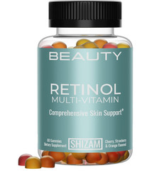 Retinol Vitamin a Gummies, Gummy Vitamins for Clear Complexion & Glowing Skin: A