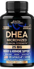 Dhea Micronized 25mg Energy And Hormone Support 120 Capsules Exp 1/2028
