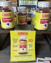 Scobucha Probiotic Kombucha Gummy – 5B CFU Probiotics + kombucha + Apple Cider