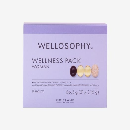 Oriflame Wellness Pack Woman Food Supplements Omega 3 astaxanthin clinical tests