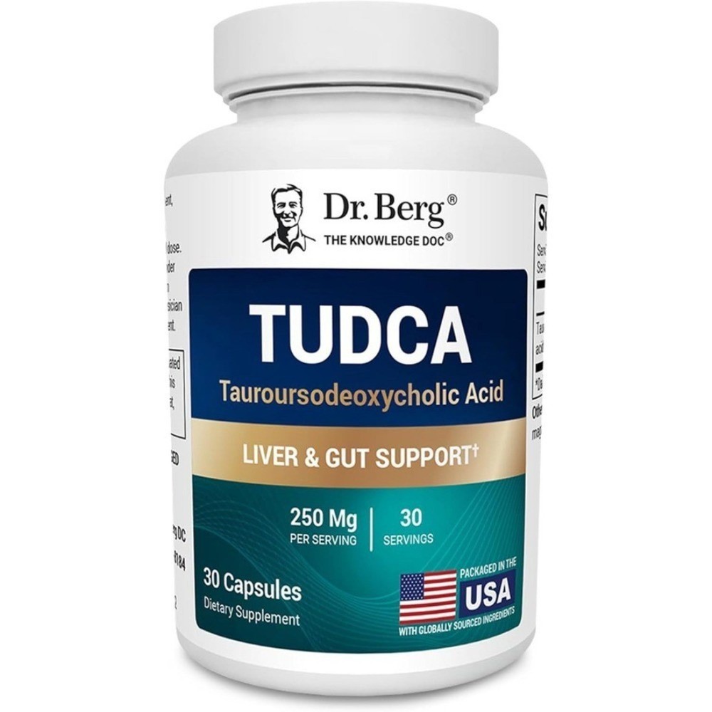 Dr. Berg TUDCA Supplement (Tauroursodeoxycholic Acid) -Powerful Formula 30 caps