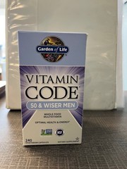 garden of life vitamin code 50 and wiser 240 caps exp. 5/2026