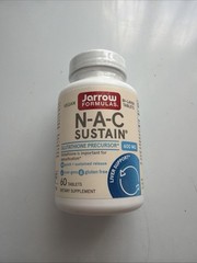 Jarrow Formulas N-A-C Sustain 600 mg, Dietary Supplement, NAC 600 mg, an Antioxi