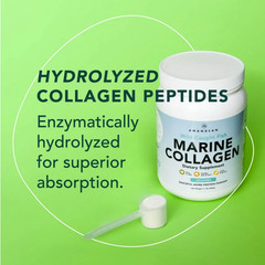Amandean Marine Collagen Powder, Unflavored, 17.6 oz