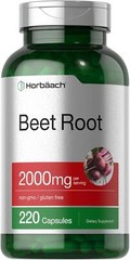 Beet Root 2000 Mg Superfood Energy Endurance General Wellness Support, 220 Caps