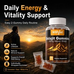 Pure Himalayan Shilajit Gummies Gold No Added Sugar I Natural Himalayan Shilajit