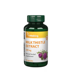 Vitaking Milk Thistle Extract 500mg 80 Vegan Capsules Silymarin Supplement
