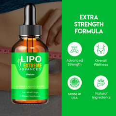 (3 Pack) Lipo Extreme Drops, LipoExtreme Advanced Health Support Formula (6 oz)
