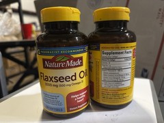 Nature Made Flaxseed Oil 1000 mg Heart Health Support 100 Softgels EXP 12/2026