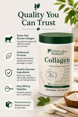 Grass Fed Bovine Collagen Peptides – Unflavored -Joints & Digestion Support 20g