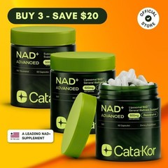 NAD+ Supplement Advanced 3 Pack 500mg Resveratrol Anti Aging 90 Day Supply 180ct