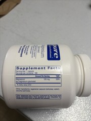 Pure Encapsulations Magnesium Glycinate 180 Capsules EXP 02/2029