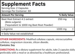 Futurebiotics Beet Root + L-Arginine, Extra Strength, 120 Vegetarian Capsules