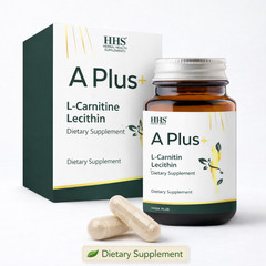 HHS A PLUS L-Carnitine Lepidium Herbal Capsules Energy Support 30 pcs