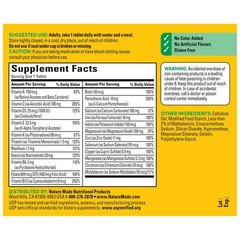 Nature Made Multivitamin Tablets with Iron, 130 Count (Pack of 1), No Color