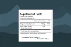 Thomas Natural Remedies Magnesium Glycinate Supplements 60 Vegan Ct 500mg 7/2028