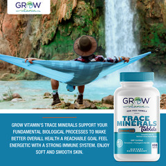 Multi Mineral Supplement | 100 TABLETS | Iron Free | Non-GMO | by GROW VITAMIN