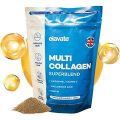 Elavate Multi Hair Superblend 240g Chocolate Skin Collagen Joint Wellness