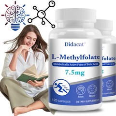 L-Methyl Folate Capsules 7.5 Mg Brain and Mood Support