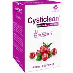 BESTBY 02/26 Cysticlean Cranberry PAC Supplement 240mg PAC Sugar-Free 30 Capsule